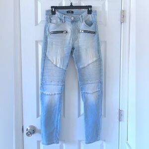Fashion Nova Men moto style jeans. Stretchy skinny jeans. Size 30.